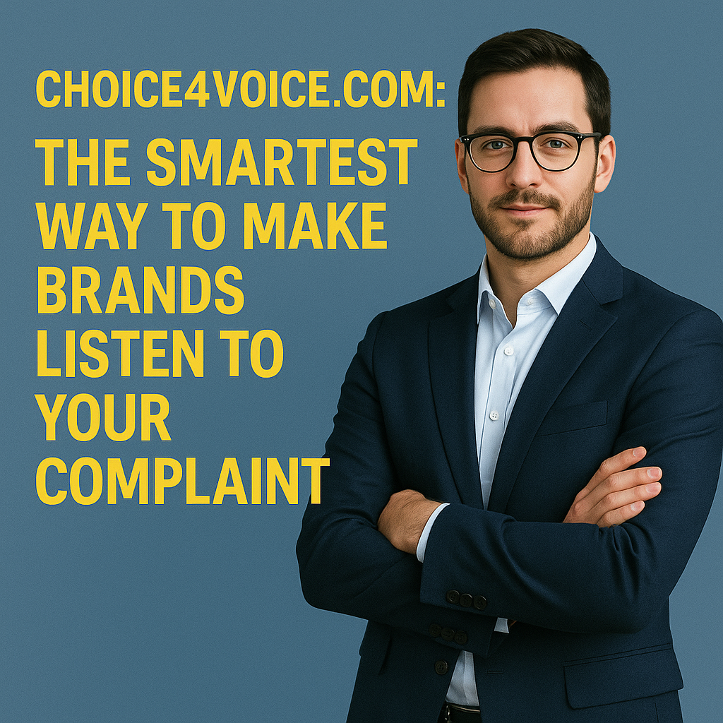 Choice4Voice.com The Smartest Way to Make Brands Listen to Your Complaint