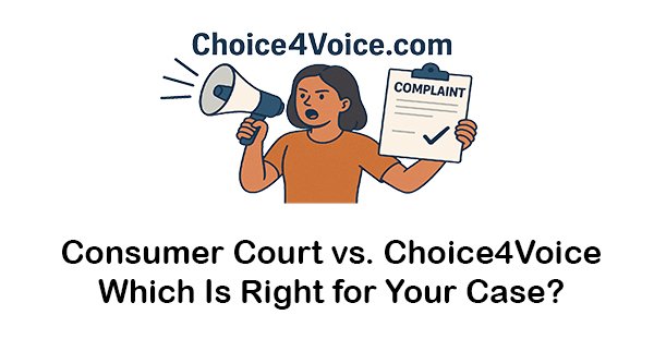 Consumer Court vs. Choice4Voice: Which Is Right for Your Case?