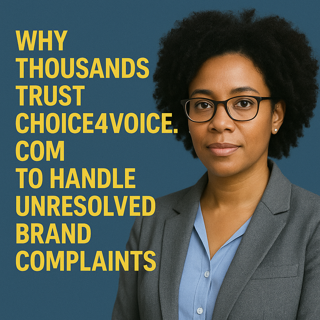 Why Thousands Trust Choice4Voice.com to Handle Unresolved Brand Complaints