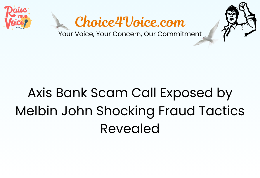 Axis Bank Scam Call Exposed by Melbin John Shocking Fraud Tactics Revealed