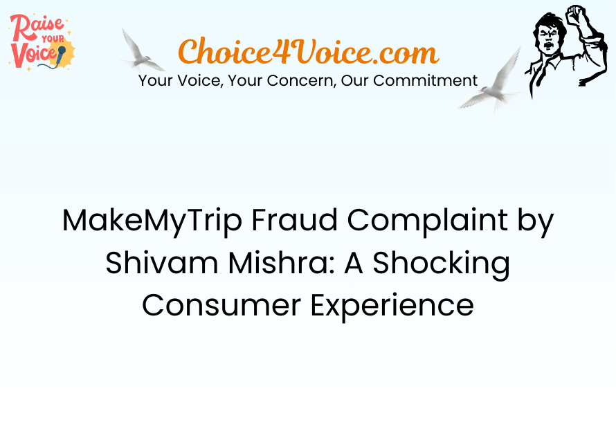 MakeMyTrip Fraud Complaint by Shivam Mishra: A Shocking Consumer Experience
