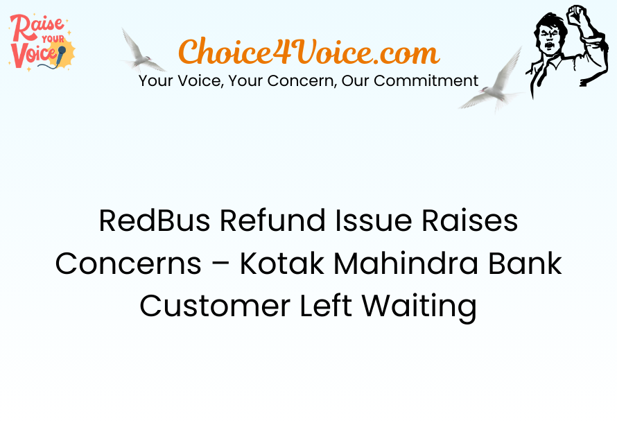 RedBus Refund Issue Raises Concerns – Kotak Mahindra Bank Customer Left Waiting