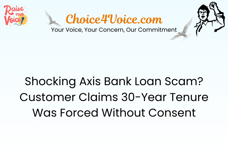 Shocking Axis Bank Loan Scam Customer Claims 30-Year Tenure Was Forced Without Consent!