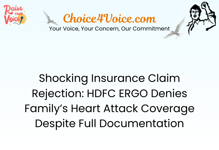 Shocking Insurance Claim Rejection HDFC ERGO Denies Family’s Heart Attack Coverage Despite Full Documentation