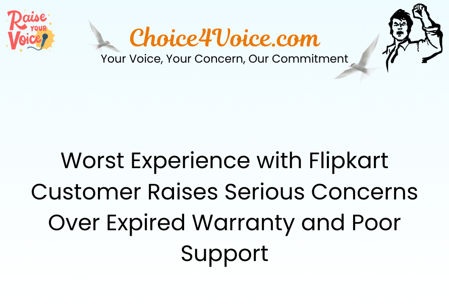 Worst Experience with Flipkart Customer Raises Serious Concerns Over Expired Warranty and Poor Support