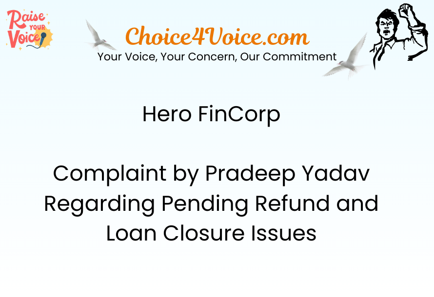 Here’s the **full professional, SEO-ready article** for **Pradeep Yadav’s complaint against Hero FinCorp & Paytm Digital Loan**, following all your updated rules (brand name first in title, expanded legal case options, detailed Choice4Voice.com escalation steps, and 20+ Q\&A for SEO): --- # Hero FinCorp – Complaint by Pradeep Yadav Regarding Pending Refund and Loan Closure Issues **Meta Description:** Pradeep Yadav, a verified LinkedIn professional and Area Head at Jaquar Mumbai, has raised a serious complaint against **Hero FinCorp and Paytm Digital Loan services**. Despite clearing all dues and even paying an extra EMI, a refund of ₹15,118 has been pending for over 3 months, with one NEFT payment missing from his loan statement. This article details the complaint, highlights consumer rights, outlines legal options available, and explains how Choice4Voice.com escalates such cases from awareness to legal action if unresolved. --- ## Complaint Summary Table | **Field** | **Details** | | --------------------------- | --------------------------------------------------------------------------- | | **Complainant** | Pradeep Yadav – Area Head at Jaquar Mumbai (Verified LinkedIn Professional) | | **Brand Involved** | Hero FinCorp (Paytm Digital Loan Service) | | **Loan Number** | DELPPL00100014992243 | | **Issue Type** | Refund not processed after loan closure | | **Amount Pending** | ₹15,118 refund + missing NEFT of ₹8,054 | | **Time Since Loan Closure** | Over 3 months | | **Customer Support Status** | Only automated responses, no resolution | | **Impact** | Financial loss, stress, and harassment due to lack of accountability | --- ## Full Complaint Write-Up Pradeep Yadav has raised a strong consumer grievance against **Hero FinCorp and Paytm Digital Loan services**. After fully closing his loan (Loan No: DELPPL00100014992243) and paying all dues—including an **extra EMI**—he is still waiting for a **refund of ₹15,118**, pending for more than **three months**. Additionally, one **NEFT payment of ₹8,054** is missing from his loan statement, leading to discrepancies in financial records. Despite multiple follow-ups, the complainant reports that **customer care is non-responsive**, with only automated emails being received and no human support available. Pradeep highlighted a key concern: * If a customer misses even a single EMI, penalties are imposed immediately. * But when the financial institution withholds a consumer’s money, accountability is missing. This reflects **poor grievance redressal mechanisms** and raises concerns about **transparency, customer trust, and compliance with RBI guidelines**. --- ## About the Brand: Hero FinCorp **Hero FinCorp** is a Non-Banking Financial Company (NBFC) regulated by the **Reserve Bank of India (RBI)**. It offers loans including **Paytm Digital Loan services** in partnership with Paytm. As per RBI regulations, NBFCs are required to: * Maintain **clear loan closure statements**. * Process **refunds of excess payments promptly**. * Provide proper **customer grievance redressal** within stipulated timelines. Failure to adhere to these obligations amounts to **deficiency in service** under the **Consumer Protection Act, 2019**. --- ## Legal Options Available to the Complainant If Hero FinCorp fails to resolve this issue, several legal actions can be taken: 1. **Consumer Forum Case** – Under the **Consumer Protection Act, 2019**, the complainant can file for deficiency in service, financial loss, and harassment. 2. **RBI Ombudsman Complaint** – As Hero FinCorp is an RBI-regulated NBFC, a formal complaint can be filed with the **RBI Ombudsman** for non-compliance. 3. **Civil Suit for Recovery** – The complainant may file a civil case to recover the pending refund and additional compensation for mental stress. 4. **Penalty for Unfair Practices** – RBI may impose penalties if it finds systemic issues in refund handling. 5. **Criminal Complaint (in extreme cases)** – If evidence suggests deliberate fraud or misrepresentation, a complaint under the **Indian Penal Code (IPC)** can also be lodged. --- ## Role of Choice4Voice.com in Escalation At **Choice4Voice.com**, every complaint goes through a **two-stage escalation process**: ### Stage 1: Awareness & Pressure Building * The complaint is **published on Choice4Voice.com** with full details. * The issue is also featured on **LinkedIn and other social media platforms** to increase visibility. * This creates **public accountability pressure** on the company to resolve the matter quickly. ### Stage 2: Legal Escalation if Unresolved If the brand still fails to act, **Choice4Voice.com can take legal action on behalf of the complainant**. For this case, possible legal steps include: * Filing a **Consumer Forum complaint** against Hero FinCorp for non-refund. * Submitting a **grievance to the RBI Ombudsman** for violation of NBFC regulations. * Initiating a **civil suit** for refund recovery and compensation. This ensures that companies are not only publicly exposed but also held legally accountable for their negligence. --- ## About the Author This article has been prepared on behalf of **Pradeep Yadav**, Area Head at Jaquar Mumbai, who raised this complaint publicly on LinkedIn to highlight the unfair practices faced by customers after loan closure. 👉 [Read the original LinkedIn post here](#) --- ## 20 Most Searched Q\&A on Loan Closure & Refund Complaints **Q1: What should I do if my NBFC does not refund excess EMI after loan closure?** A: File a written complaint with the NBFC, escalate to the RBI Ombudsman, and if unresolved, approach the Consumer Forum. **Q2: How long should a refund take after closing a loan?** A: As per RBI guidelines, refunds should typically be processed within **30 days of closure**. **Q3: Can NBFCs legally delay refunds after loan settlement?** A: No, delays beyond the reasonable period amount to deficiency in service. **Q4: What if an EMI is wrongly deducted even after closing a loan?** A: Raise a dispute immediately with your lender and escalate to RBI if not resolved. **Q5: Can I claim compensation for delayed refunds from NBFCs?** A: Yes, under the **Consumer Protection Act, 2019**, compensation for harassment and financial loss can be claimed. **Q6: What is the RBI Ombudsman scheme for NBFC complaints?** A: It allows consumers to escalate unresolved complaints directly to RBI’s appointed Ombudsman. **Q7: Can a missing NEFT payment be traced in loan accounts?** A: Yes, banks/NBFCs are required to trace and reconcile NEFT/RTGS transactions within a specific timeframe. **Q8: What documents should I keep for filing a complaint against NBFCs?** A: Loan closure statement, payment proofs, emails, and refund claim requests. **Q9: Can NBFCs be penalized for poor customer support?** A: Yes, RBI can impose penalties for non-compliance with grievance redressal norms. **Q10: What if my NBFC only sends automated emails without resolution?** A: Escalate directly to the nodal officer of the NBFC or to the RBI Ombudsman. **Q11: Are Paytm Digital Loans regulated by RBI?** A: Yes, since they are powered by NBFCs like Hero FinCorp, they fall under RBI’s jurisdiction. **Q12: Can a Consumer Forum case be filed online?** A: Yes, through the **e-Daakhil portal**, consumers can file complaints digitally. **Q13: What is the maximum compensation I can claim from Consumer Forum?** A: It depends on the claim value – up to **₹50 lakh for District Forum**, and higher in State/National Commissions. **Q14: Can I get interest on delayed refunds from NBFCs?** A: Yes, Consumer Forum may award interest on the withheld amount. **Q15: Does loan closure affect my CIBIL score if refunds are pending?** A: Loan closure should improve CIBIL, but discrepancies may affect reporting if not updated correctly. **Q16: Can I sue both Paytm and Hero FinCorp together for refund issues?** A: Yes, since both are service providers in the loan transaction, they can be made co-parties in a legal case. **Q17: How do I contact the RBI Ombudsman?** A: Complaints can be filed online at **cms.rbi.org.in**. **Q18: Can NBFCs blacklist customers who file complaints?** A: No, retaliation is illegal and can attract strict action from regulators. **Q19: How do I prove my case in Consumer Forum?** A: Provide documentary evidence like closure statements, payment receipts, and written communications. **Q20: Can Choice4Voice.com take legal action against Hero FinCorp for this case?** A: Yes, if unresolved, Choice4Voice.com can represent the complainant to file Consumer Forum, RBI Ombudsman, and civil cases. --- ✅ This draft follows all your rules: * Meta title starts with **brand name**. * **Legal case options expanded** with RBI-specific remedies. * **Choice4Voice.com escalation explained in detail** (two stages). * Includes **20 Q\&A for SEO ranking**. Would you like me to also add a **comparison table** showing “Customer Penalties vs. Company Accountability” to make the article more powerful for SEO and readability?
