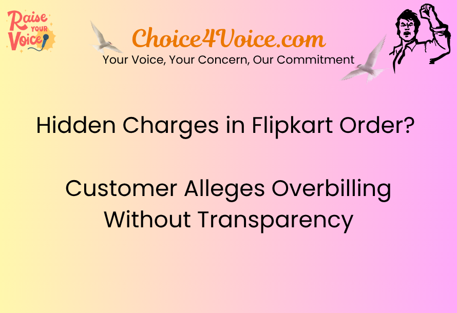 Hidden Charges in Flipkart Order? Customer Alleges Overbilling Without Transparency