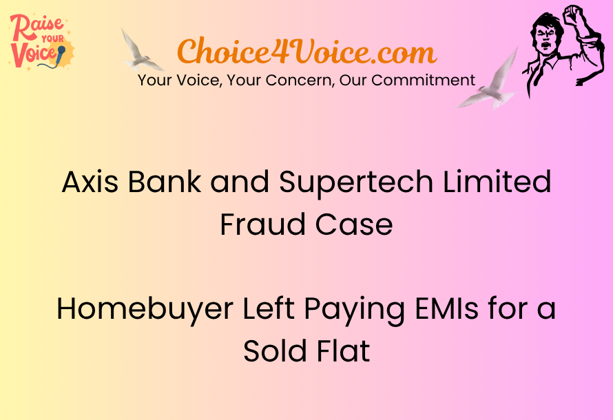 Axis Bank and Supertech Limited Fraud Case Homebuyer Left Paying EMIs for a Sold Flat