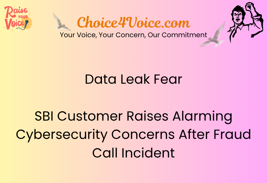 Data Leak Fear: SBI Customer Raises Alarming Cybersecurity Concerns After Fraud Call Incident