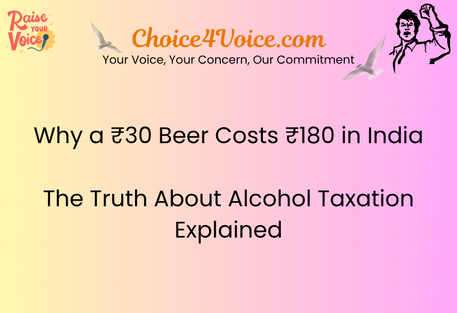 Why a ₹30 Beer Costs ₹180 in India – The Truth About Alcohol Taxation Explained